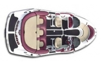 JetArmor Seat Covers Upholstery Set 1999-2000 Sea-Doo Challenger 1800 Burgundy Model