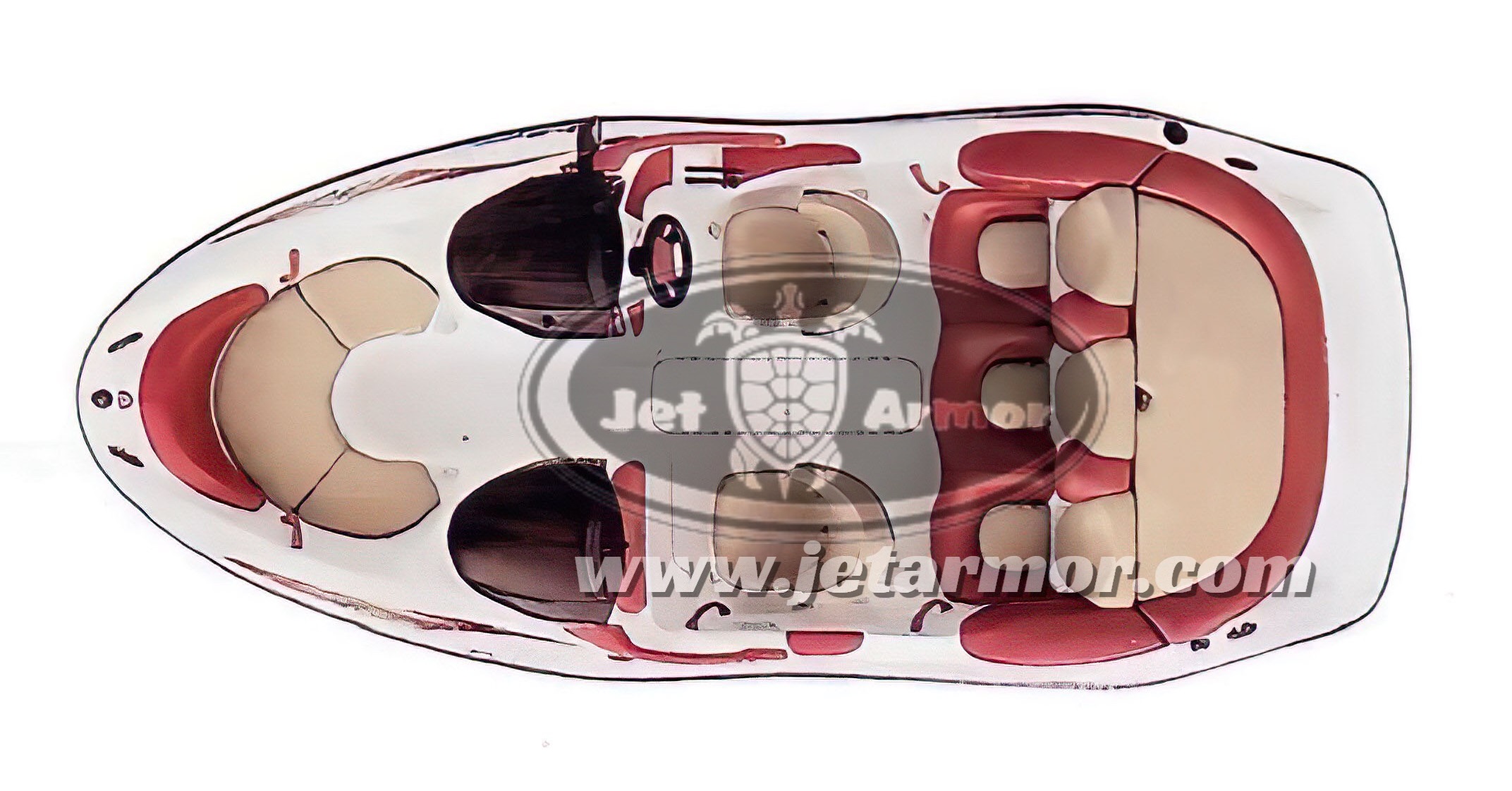 JetArmor Seat Covers Upholstery Set 1999-2000 Sea-Doo Challenger